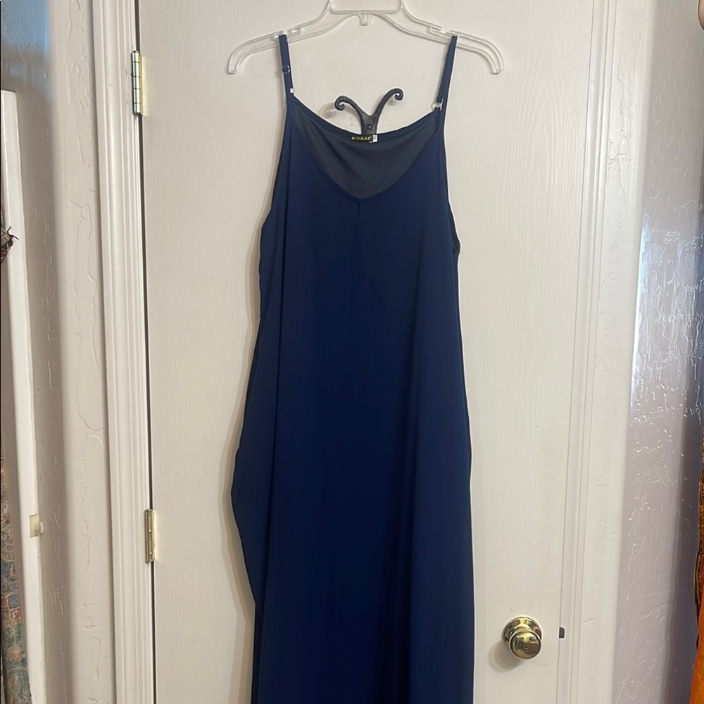 Elegant Navy Blue Women's Dress